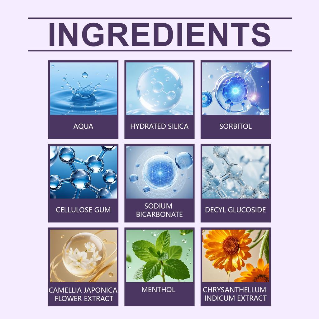 Oral Care Toothpaste Stains From Teeth, Freshens Breath, Supports Health, And Helps Maintain Enamel. Daily Oral Cleaning Toothpaste.