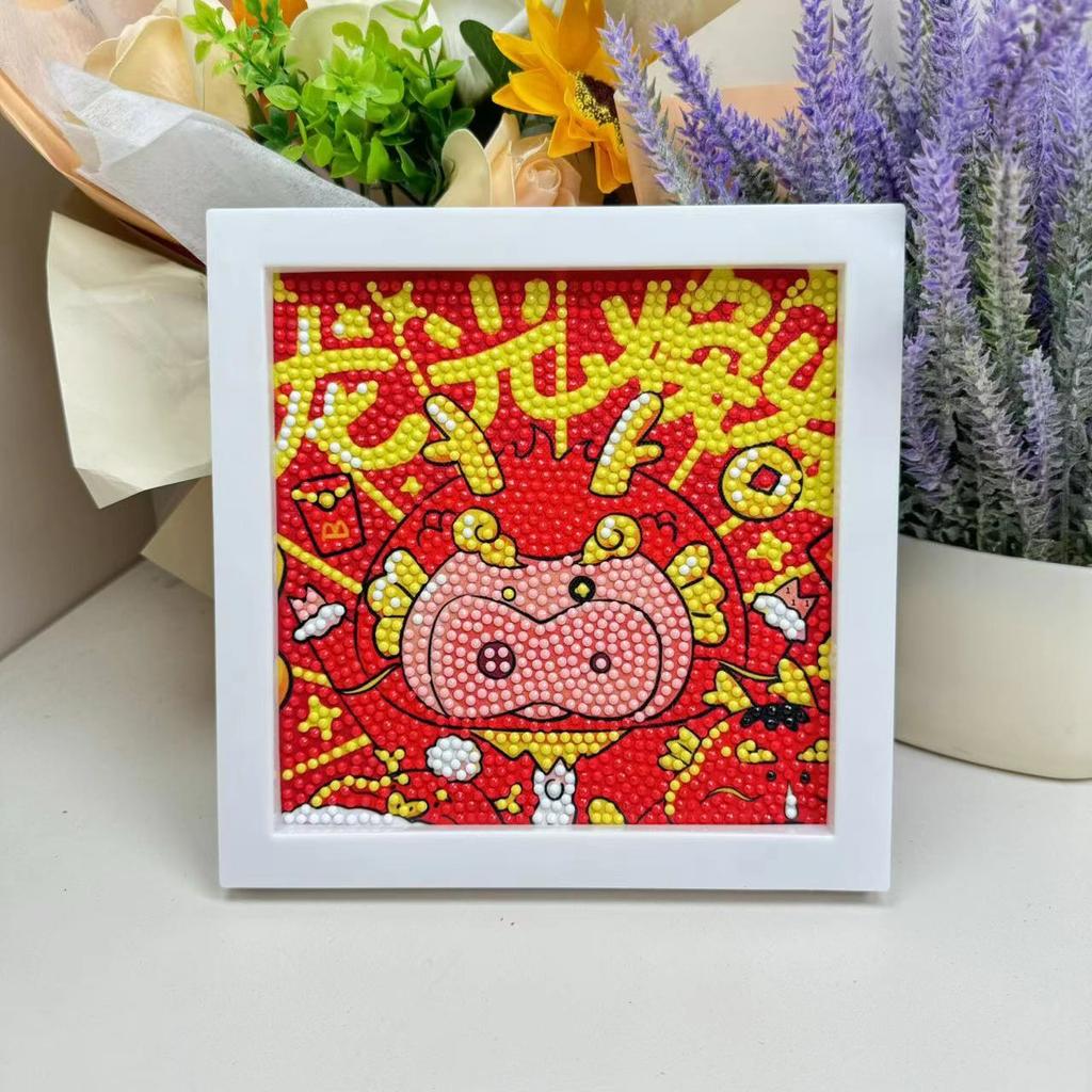 Free Shipping/Cartoon Diamond Painting Children'S Gift Handmade Cross Stitch Framed Diy Bedroom Sticker