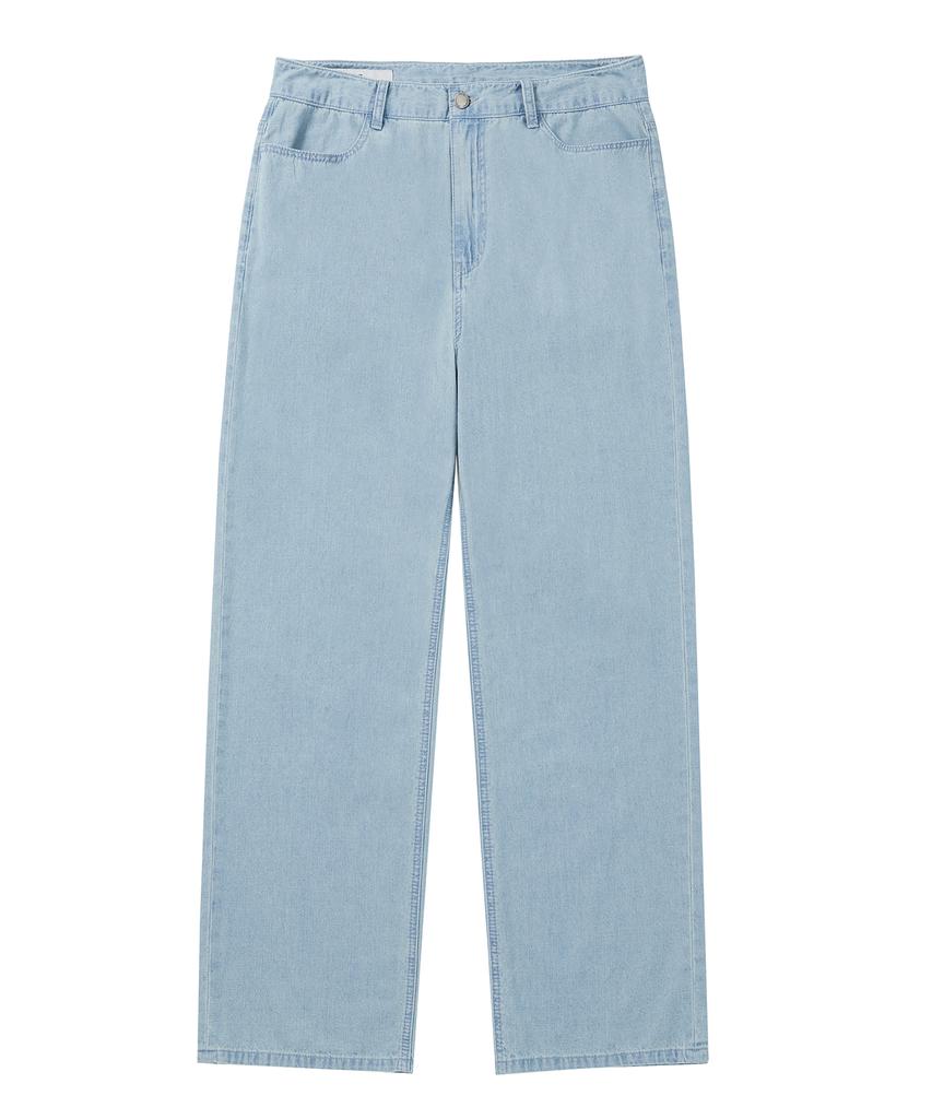 Awodeijeu Cool Linen-Like Straight Denim [Blue]