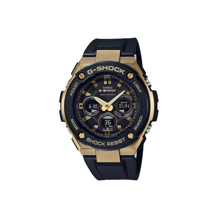 

Casio G-Steel Series W Round Dual Display 200M Waterproof Quartz Movement Resin Strap Watch Men watches Black GST-W300G-1A9PR Black