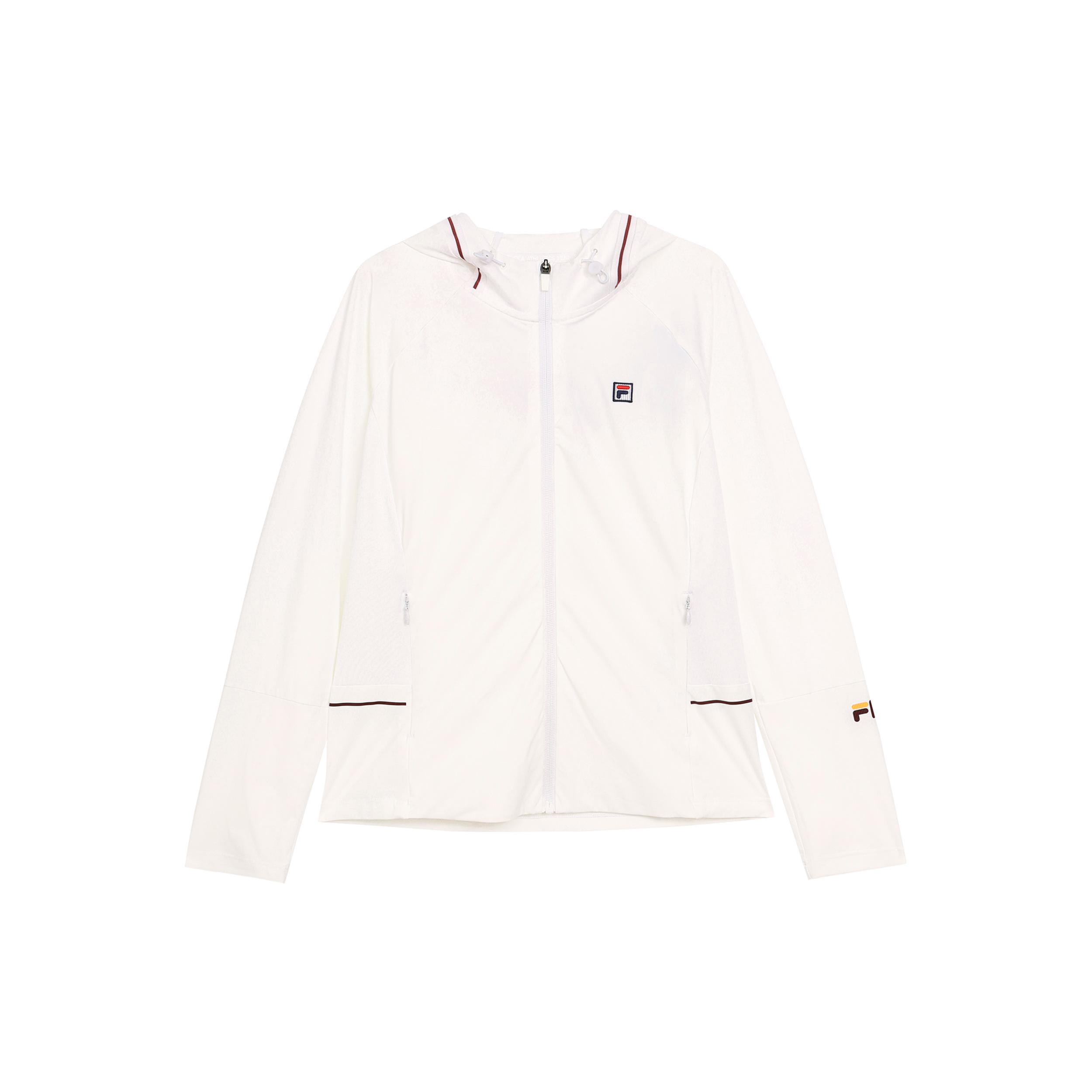 

New FILA TENNIS Jackets Coats Women s White A11W423501F-WT 175/92A/XL