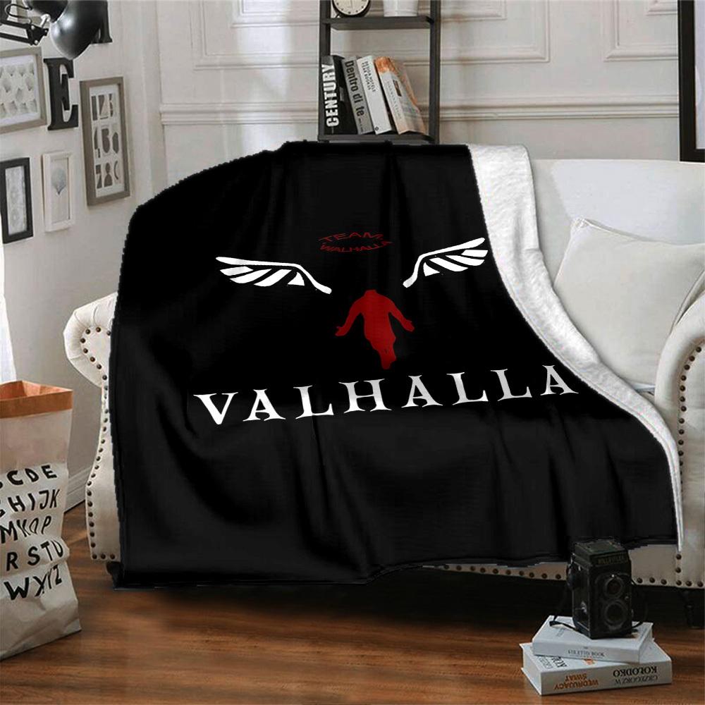 1pc Wings Valhalla Throw Blanket Soft Flannel, Cozy All Season Polyester Perfect for Home, Office