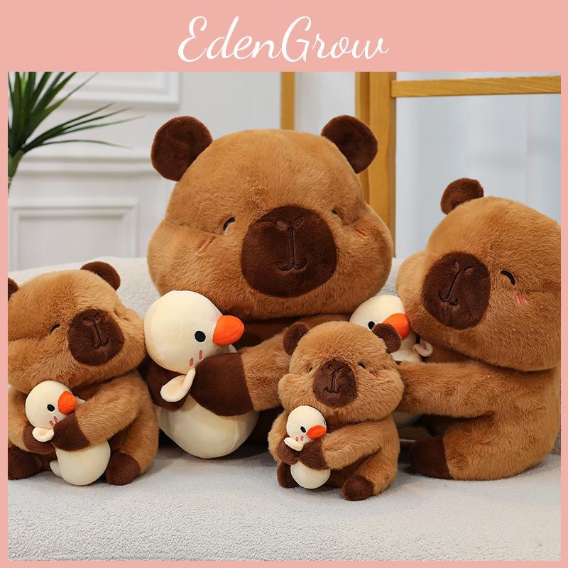 Adorable Soft Plush Capybara Doll For Kids Cute Cartoon Yellow Duck Design