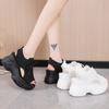 Fashion Women's Shoes 2024 Brand Lace Up Women's Sandals Explosive Style Solid Color Shoes Female Platform Sandals Chaussures Femme Ete
