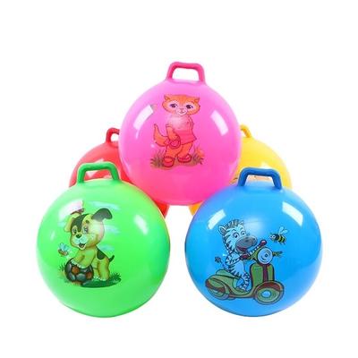 25Cm Hand Held Jumping Sphere For Children'S Sports Grasping Pvc Plaything Sense Training Animation Bouncing Sphere Beach Swimming Pool Toy