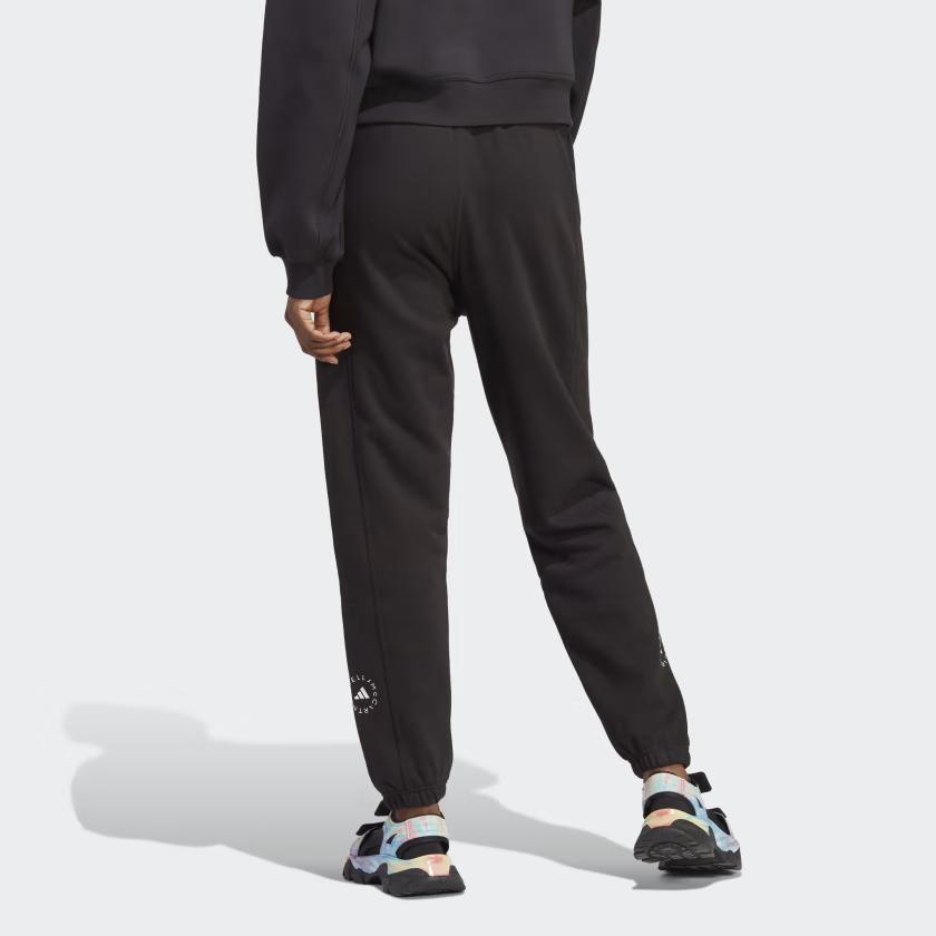 Adidas X Stella McCartney Stella McCartney Reguläre Jogginghose mit Kordelzugbündchen Damen Unterteile Schwarz IB6860