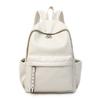 Schoolbag1011 new backpack soft leather retro high school schoolbag for boys and girls solid color high-end commuter computer backpack