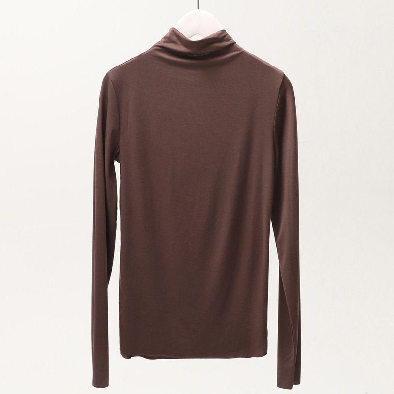 Stylish Women's Summer Polo Top With High Neck And Long Sleeves In Fashionable Design