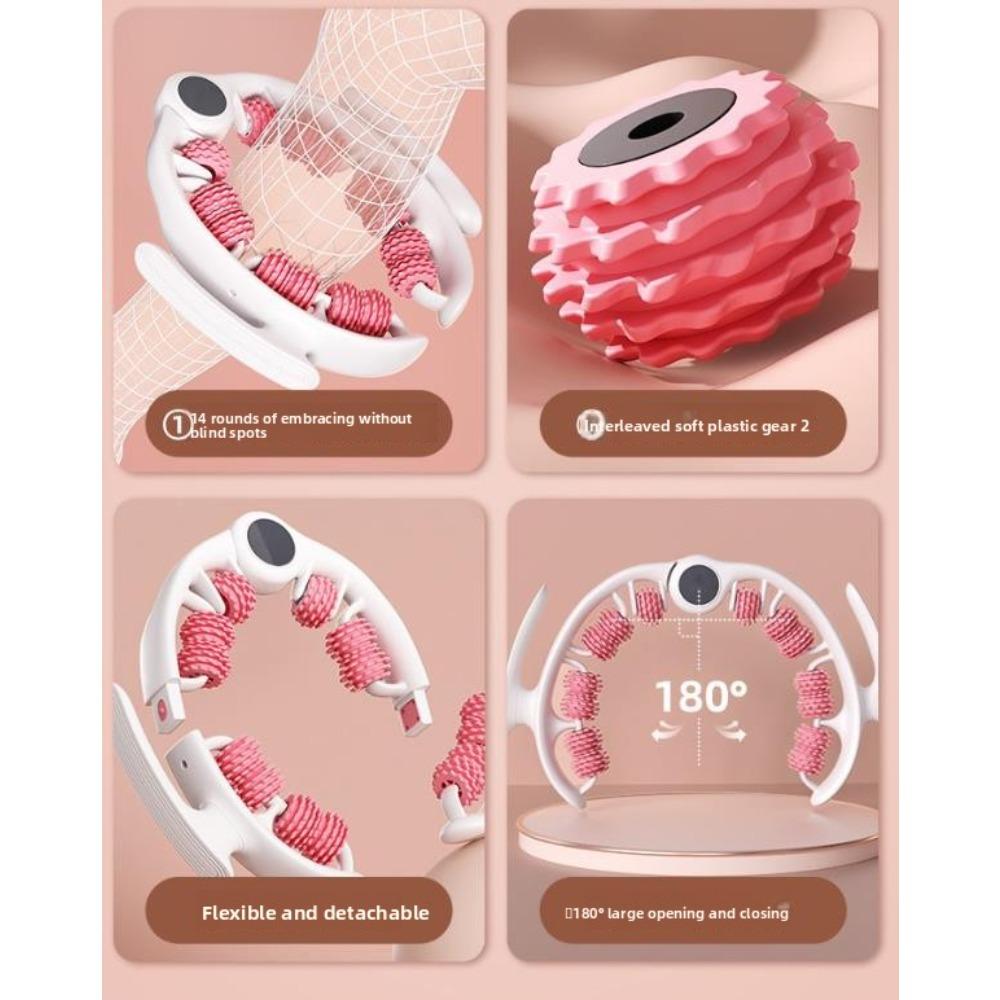 Ring-Beinclip-Rollenmassagegerät, Beinmassagegerät, Yoga-Fitnesshilfe, Bein-Schönheitsartefakt, 3 abnehmbare Teile