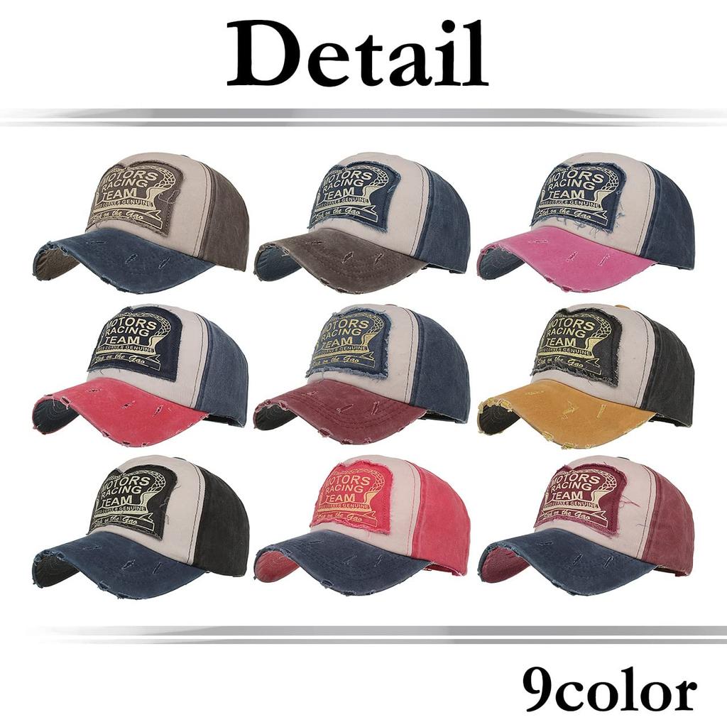 Cap with Distressed English CA679 [White Fang] Finish, Letters, Hat, Sports, Running, Outdoor, Women, Men, (red Navy)