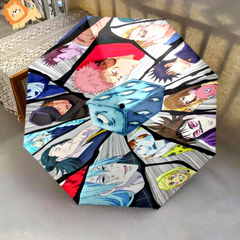 1PC Jujutsu Kaisen: Battle Spirits Automatic Umbrella - Suitable Travel Outdoor Portable Umbrella Birthday Gift Daily Essentials