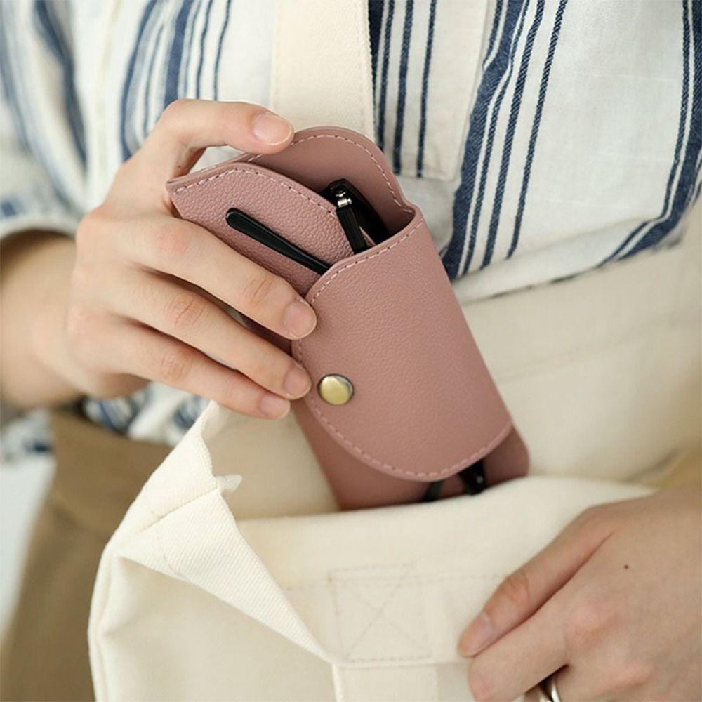 With Lanyard Sunglasses Pouch PU Leather SunGlasses Holder  Eyewear Accessories