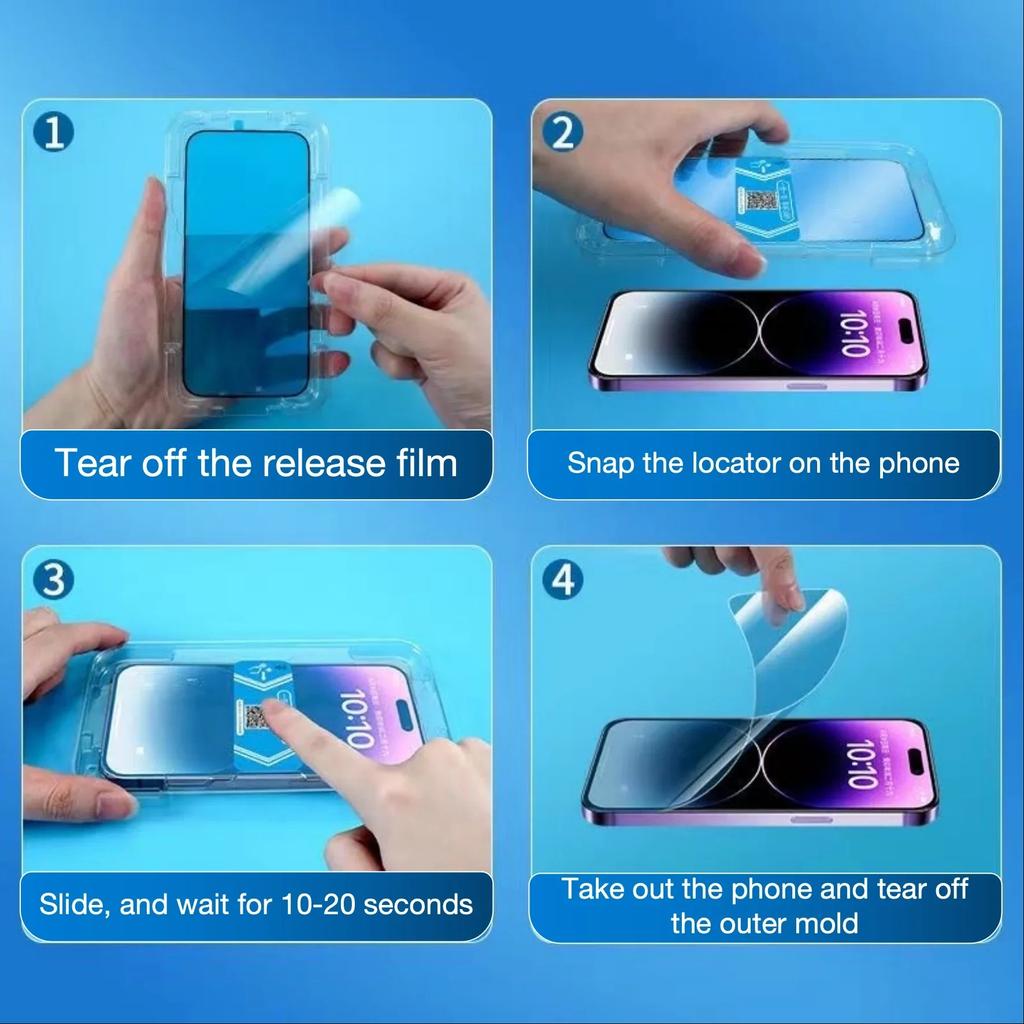 Für Galaxy S24 S25 Ultra A54 S23 PLUS S22 S21 S20 M54 A71 A53 Gehärtetes Glasfolie 2er-Pack mit Installationskit