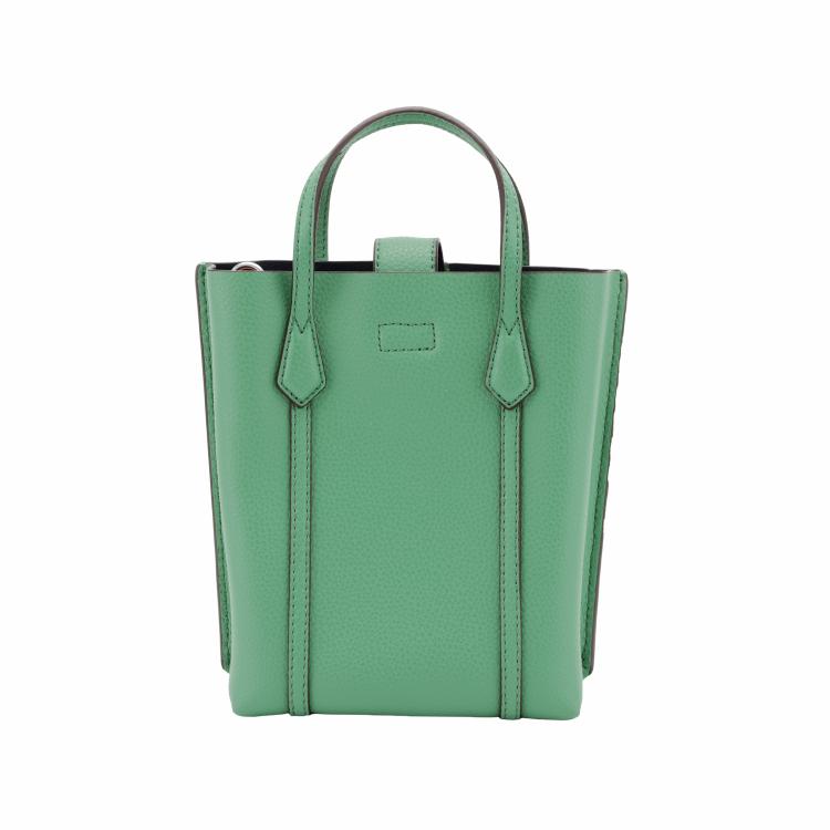 Tory Burch Perry 18 Magnetic Closure Adjustable Detachable Shoulder Strap Embossed Leather Tote Bag Shopping Bag Crossbody Bag Handbag Mini 142616-349