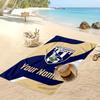 West Bromwich Albion FC Personalized Printed Beach Towel Soccer Logo Support Custom Name Text Absorbent Towel For Sport Travel Special Gift