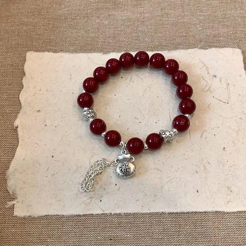 Retro Chinesische Tinte Perlenarmband - Dark Trend Geschenk für Männer