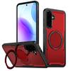 Applicable to Samsung a55 new 360 rotating bracket shell s24/s25ultra carbon fiber pattern anti-drop protective cover