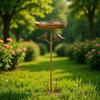 5 Claw Ground Plug Freestanding Birdbath Standing Bowl Bird Feeding Station  Outdoor Garden