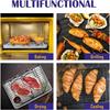 Stainless Steel 3 Layer Foldable Non Stick Wire Grid Baking Tray Cake Cooling Rack Oven Pizza Bread Holder BBQ Shelf Kitchen