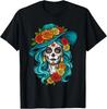 Dia De Los Muertos Day of The Dead Sugar Skull Women T-Shirt