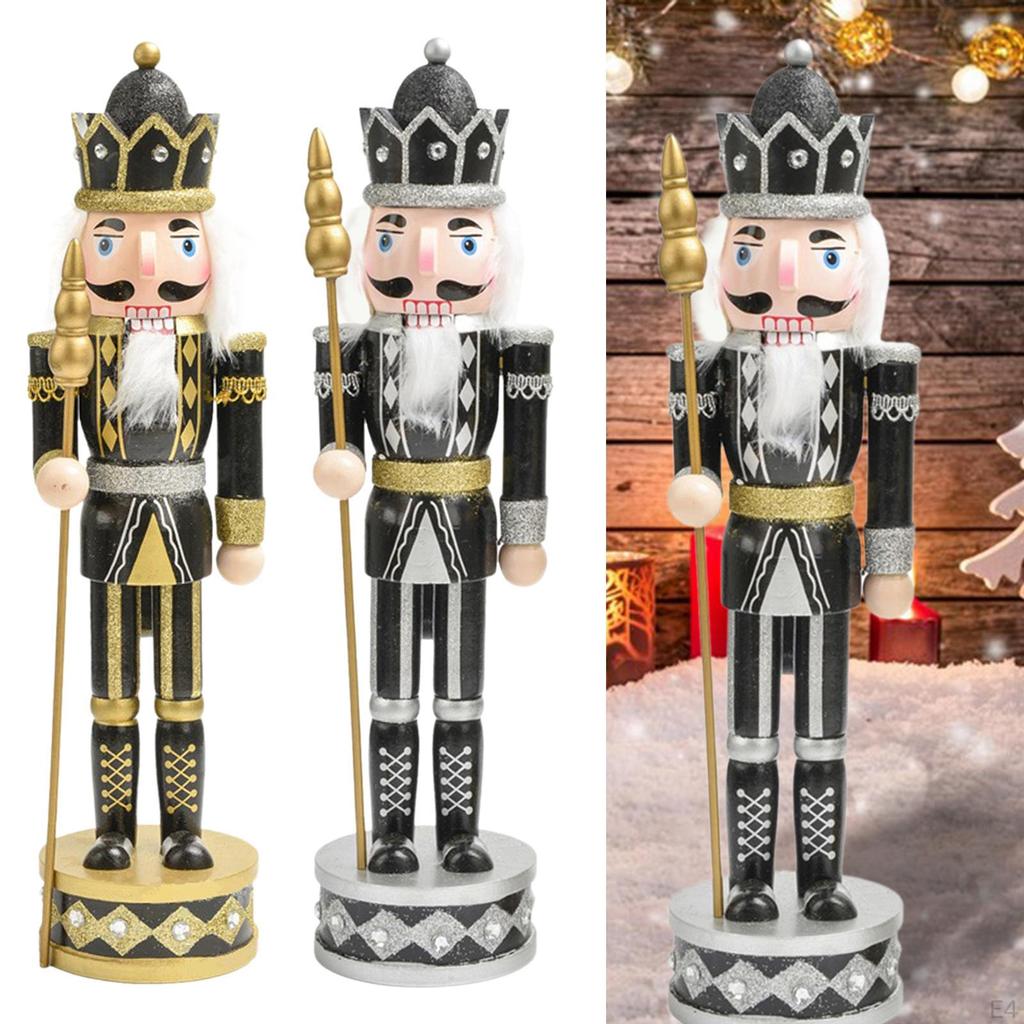Christmas Nutcracker Ornament, Soldier Traditional Figurine Figures, for