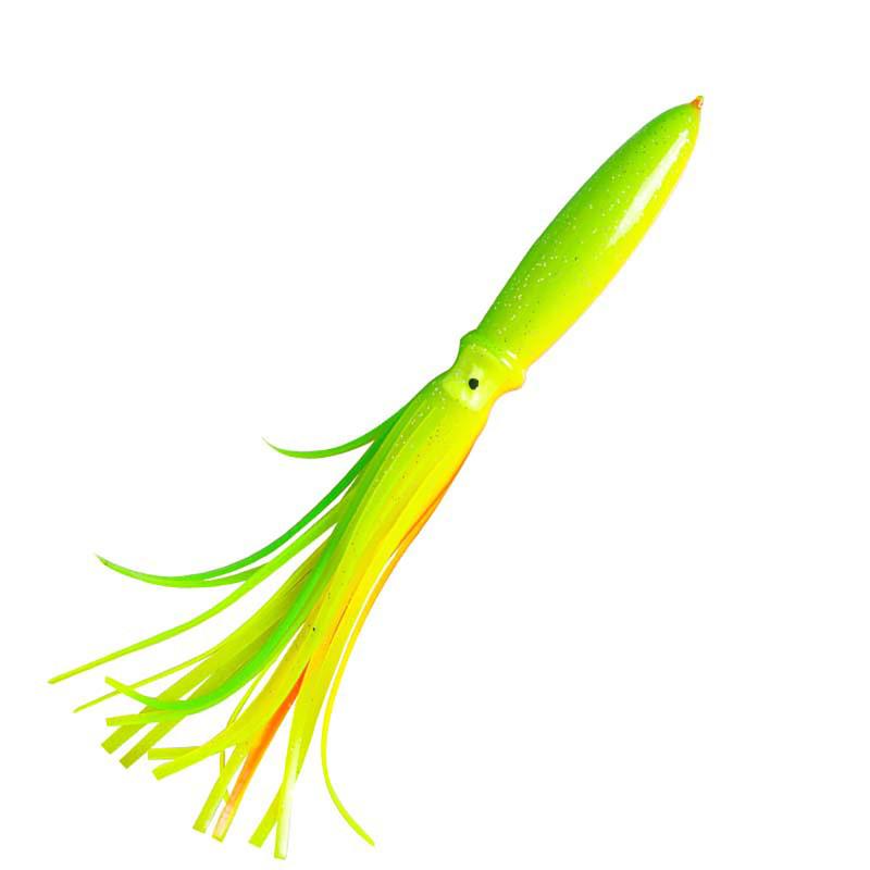 28cm32g Leuchtender Tintenfisch Angelköder Lebensechter Tintenfischrock Angelköder Angelausrüstung für Salzwasser