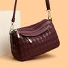 Stylish Diamond Quilted Crossbody Bag with Gold-Tone Zippers Elegant Purse for Women