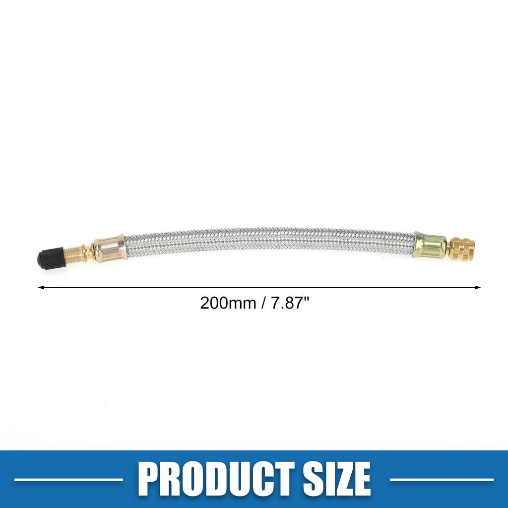 A ABSOPRO Tire Valve Stem Air Inflation Adapter Durable 200mm