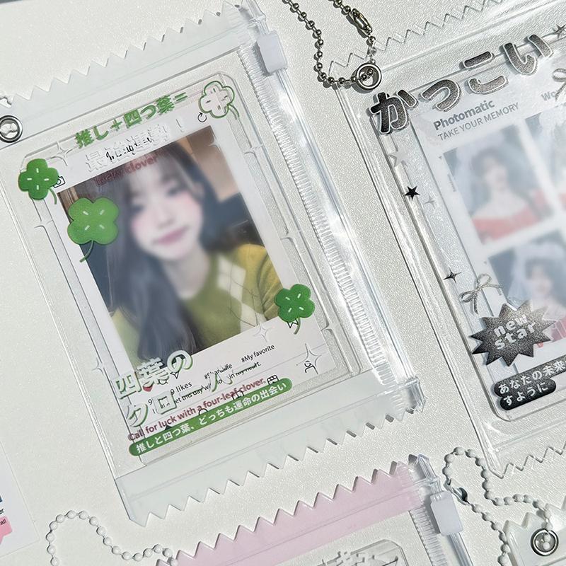 1 Piece 3 Inches Idol Photo Card Protective Cover Card Holder Ins Transparent Candy Bag Korean Photocard Holder Display Pendant