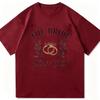 The Bride Girls Club Graphic T Shirt Minimal Gold Wedding Ring Leaf Floral Script Letter Print Crew Neck Unisex T Shirt