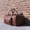 Leather Duffle Bag Leather Travel Luggage Bag Weekend Family Holiday Bag