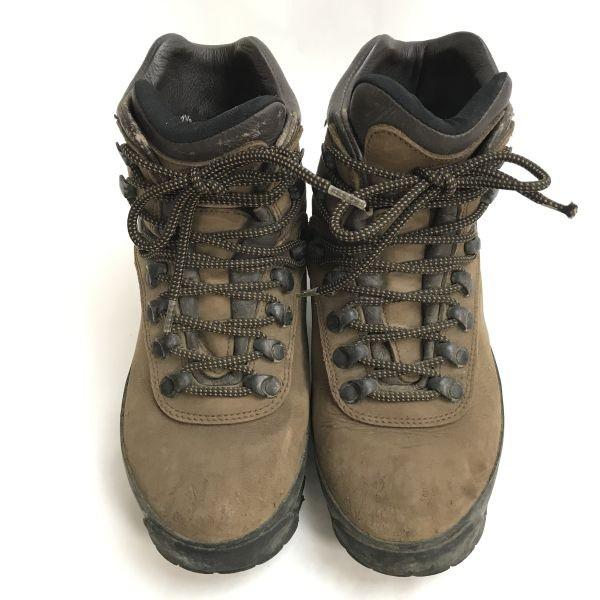 montbell OutDry leather trekking boots 23.5 brown mountain outdoor shoes(USED)