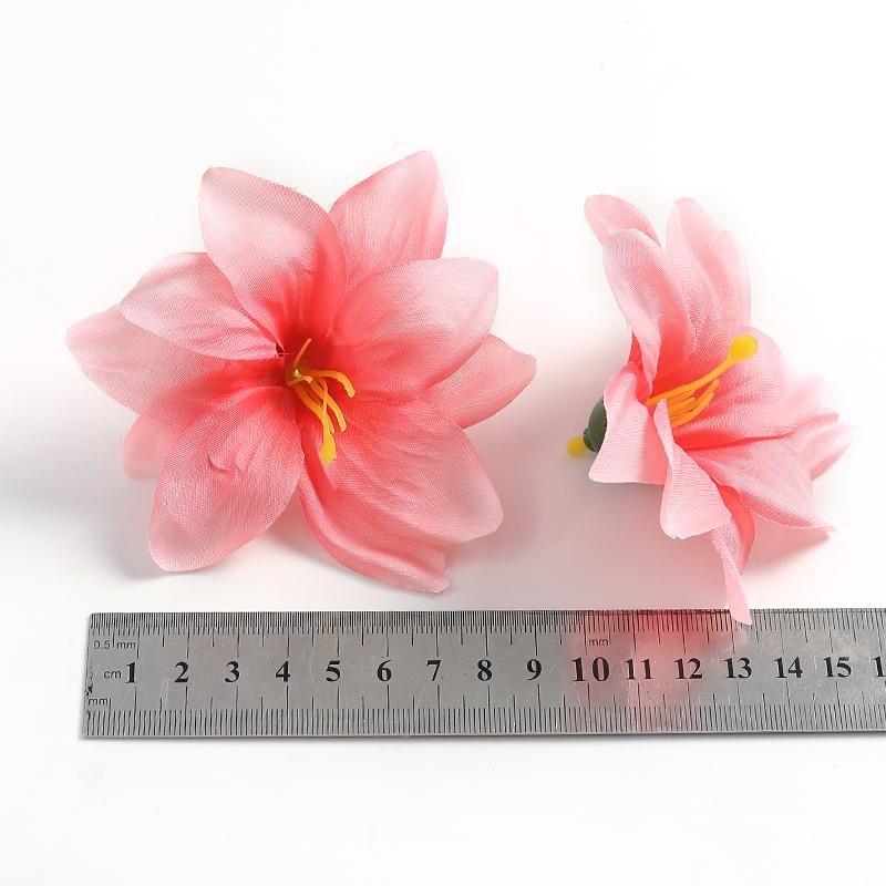 10/15Pcs 9cm Artificial Flowers Heads For Home Decor Wedding Marriage Decoration Fake Flowers DIY Craft Wreath Gifts Accessories