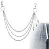 Gothic Star Waist Chain Multi-layer Layered Jeans Chain Multi-layer Key Chains  For Women Man