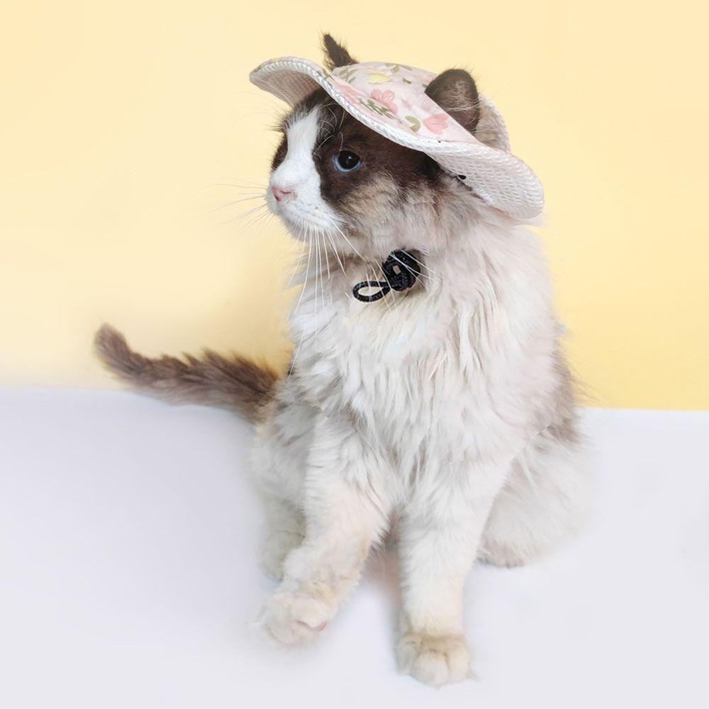 Breathable Pet Sun Hat Adjustable Pet Fisherman Hat High-quality Dog Sunshade Hats