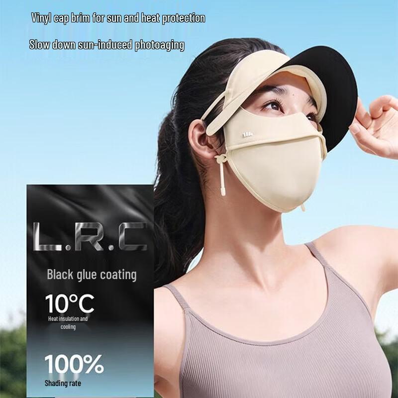 Beneunder Vollgesichts-Sonnenschutzmaske für Damen mit Schirm