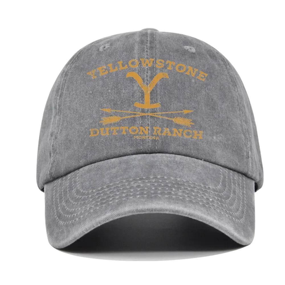 Yellowstone printed baseball cap for men and women, suitable for outdoor sports, running, sun protection, duckbill cap