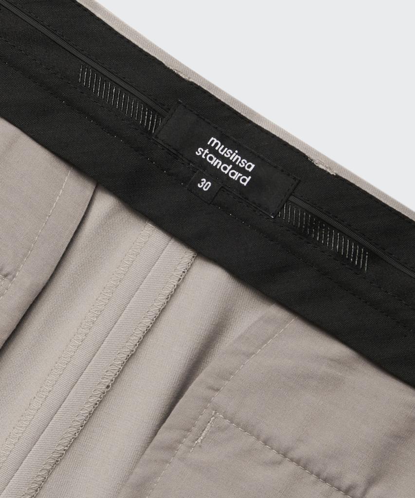 Musinsa Standard Three-Puck Semi-Balloon Slacks [Light Beige]