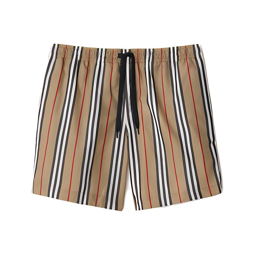 Burberry Striped Check Print Swim Shorts 80843201