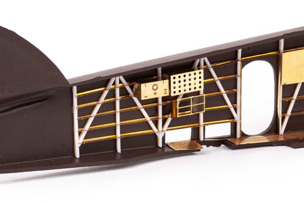 Eduard 1/48 SM.79 Sparviero Rear Fuselage Interior Etching Parts (for Eduard) Plastic Model Kit Parts EDU481131
