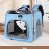 Large Transparent Foldable Outdoor Cat Carrier - Double Shoulder, Multi-functional, Solid Color
