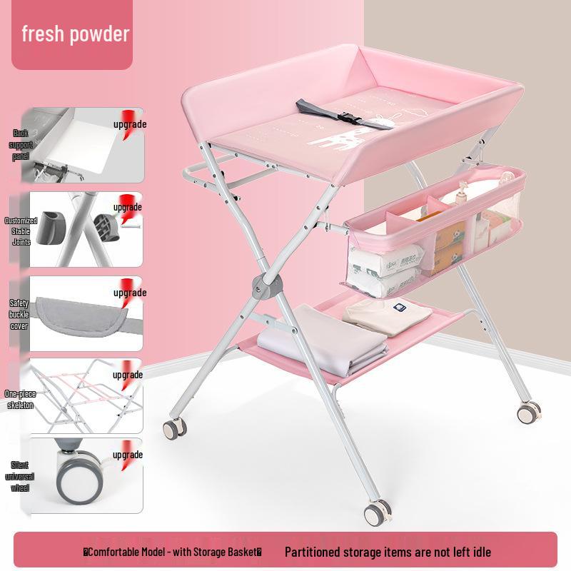 Portable Baby Changing Table: Multifunctional, Foldable & Washable for Diaper Changes and Massages