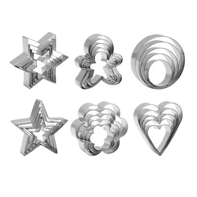 Stainless Steel Geometry Baking Mould, Handmade DIY Jewelry Making, Cake and Cookie Cutters for Polymer Clay Earrings