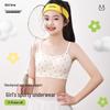 Seamless Silk Bra with Fixed Cups for Girls' Development Stage - Antibacterial Design for High School Students