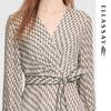 ELLASSAY Women's Mulberry Silk V-Neck Dress