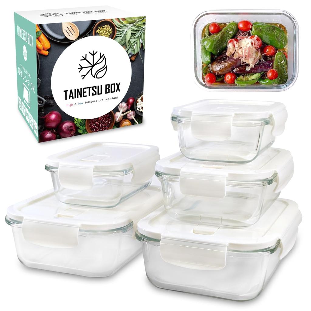 Product Published In Cooking Magazine Saving X TAINETSU BOX Glass Container Container Tupperware Microwave Safe Oven Sealed Dishwasher Safe Glass Cold