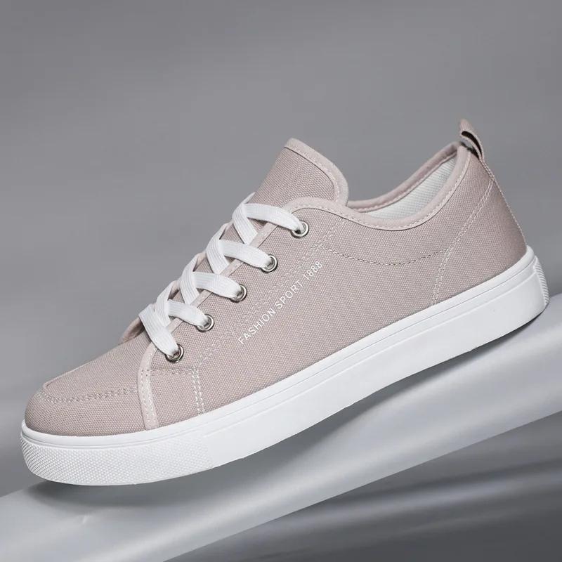 2025 New Men's Plus Size Sports Board Shoes, Fashionable Lace Up Casual Canvas Shoes, Versatile and Lightweight Single Shoes