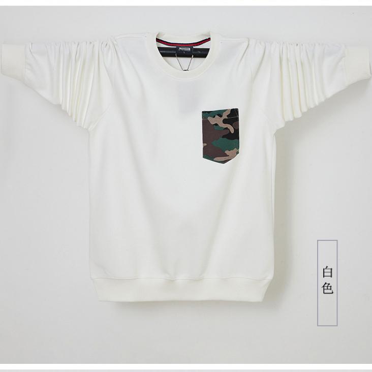 New relaxed large men's warm casual sports lapel lightweight soft wrinkle breathable cotton long-sleeved T-shirt