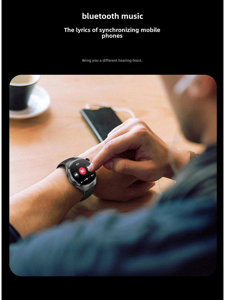 Gt4PRO Waterproof Smartwatch with Bluetooth Calling & Voice Assistant
