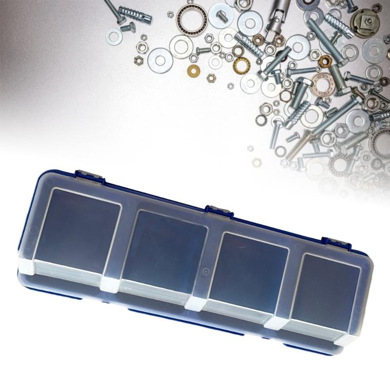 Screw Storage Bins Multi Compartment Organizer Box For Screws Small Parts Plastic Hardware Jewelry Storage Case